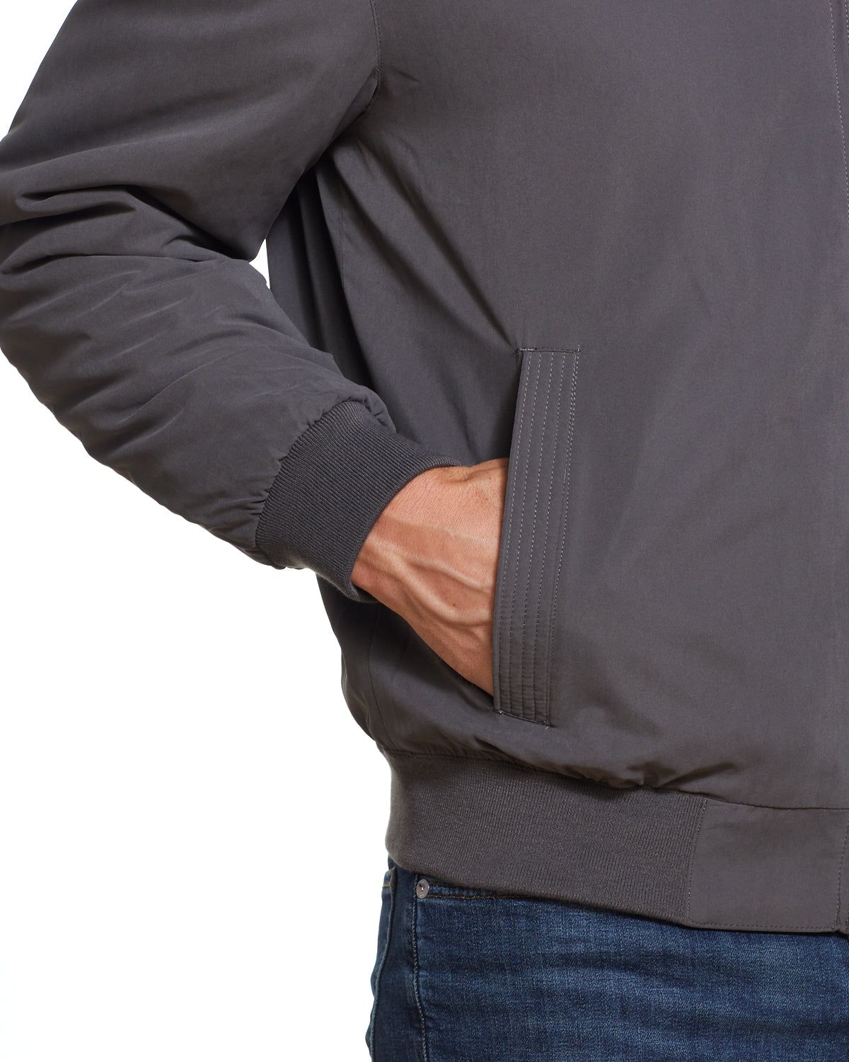Microfiber Fleece-Lined Bomber Jacket sold by Lord & Taylor product image thumbnail 18