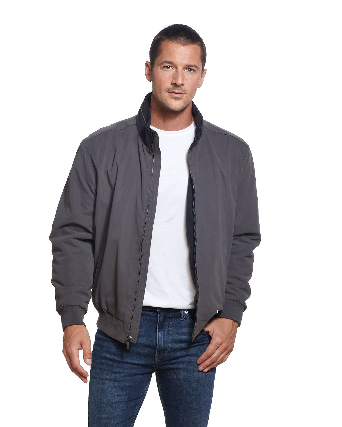 Microfiber Fleece-Lined Bomber Jacket sold by Lord & Taylor product image thumbnail 19