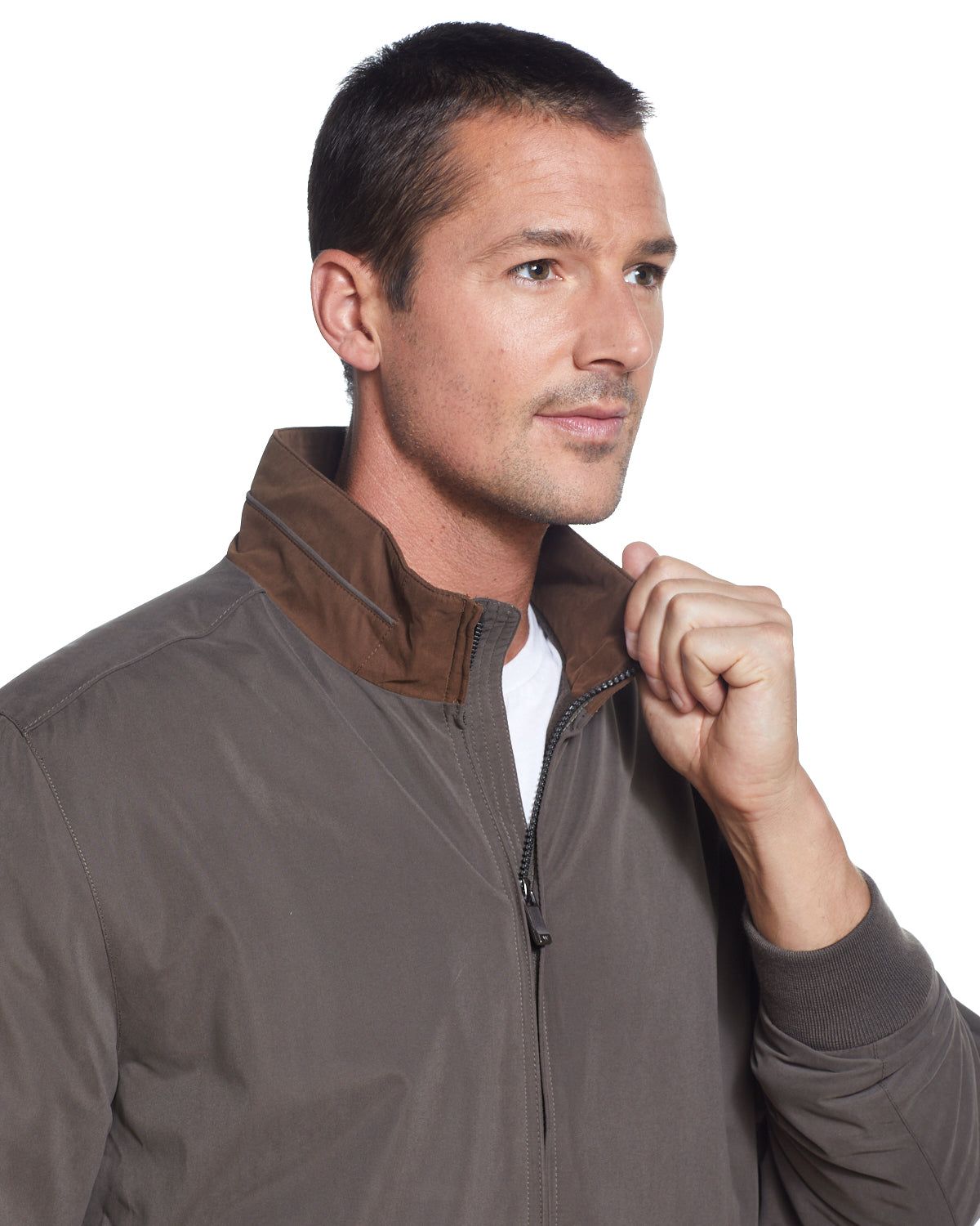 Microfiber Fleece-Lined Bomber Jacket sold by Lord & Taylor product image thumbnail 10