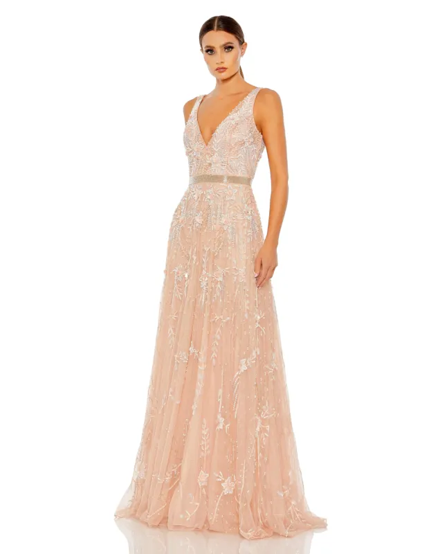 V-neck Long Gown sold by Lord & Taylor
