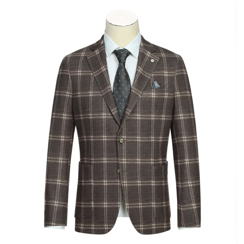 Half-Canvas Windowpane Check Blazer sold by Lord & Taylor