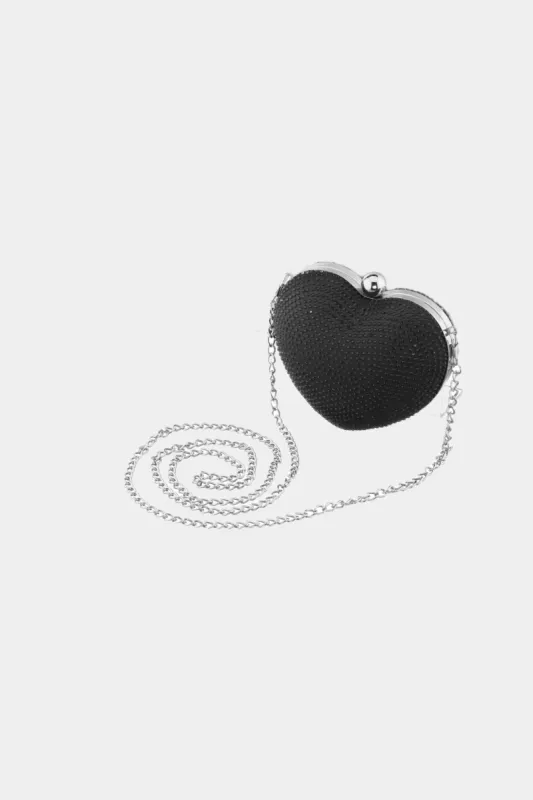 Crystal Heart Minaudiere sold by Lord & Taylor