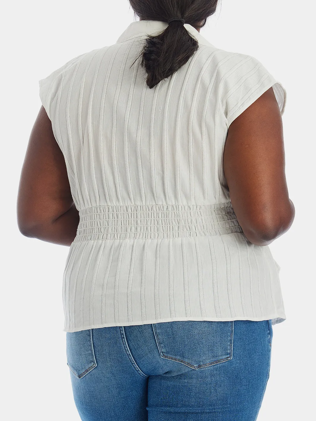 Waist Tie Button Down Shirt sold by Lord & Taylor product image thumbnail 4