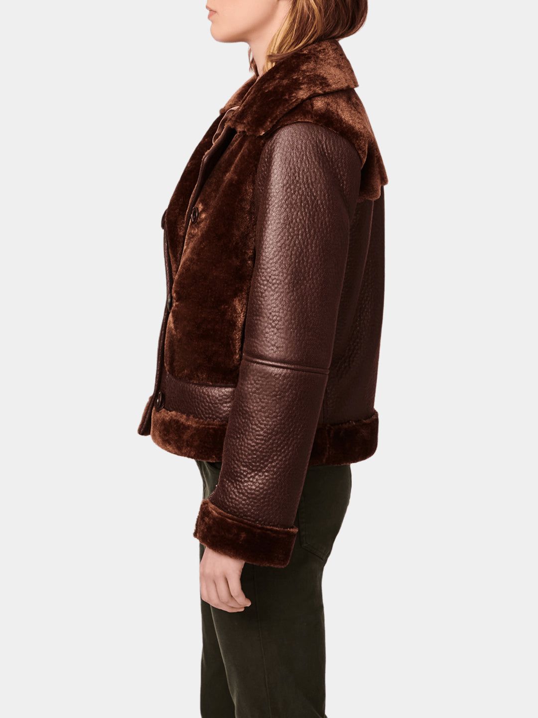 Faux Shearling Aviator Jacket sold by Lord & Taylor product image thumbnail 5
