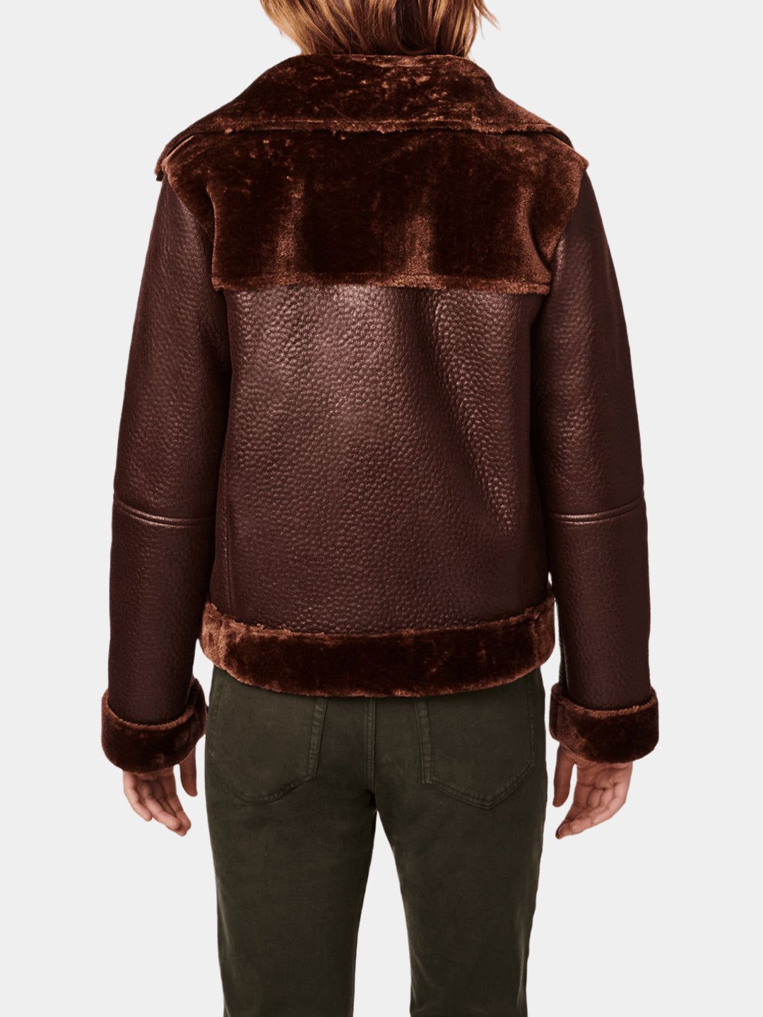 Faux Shearling Aviator Jacket sold by Lord & Taylor product image thumbnail 2
