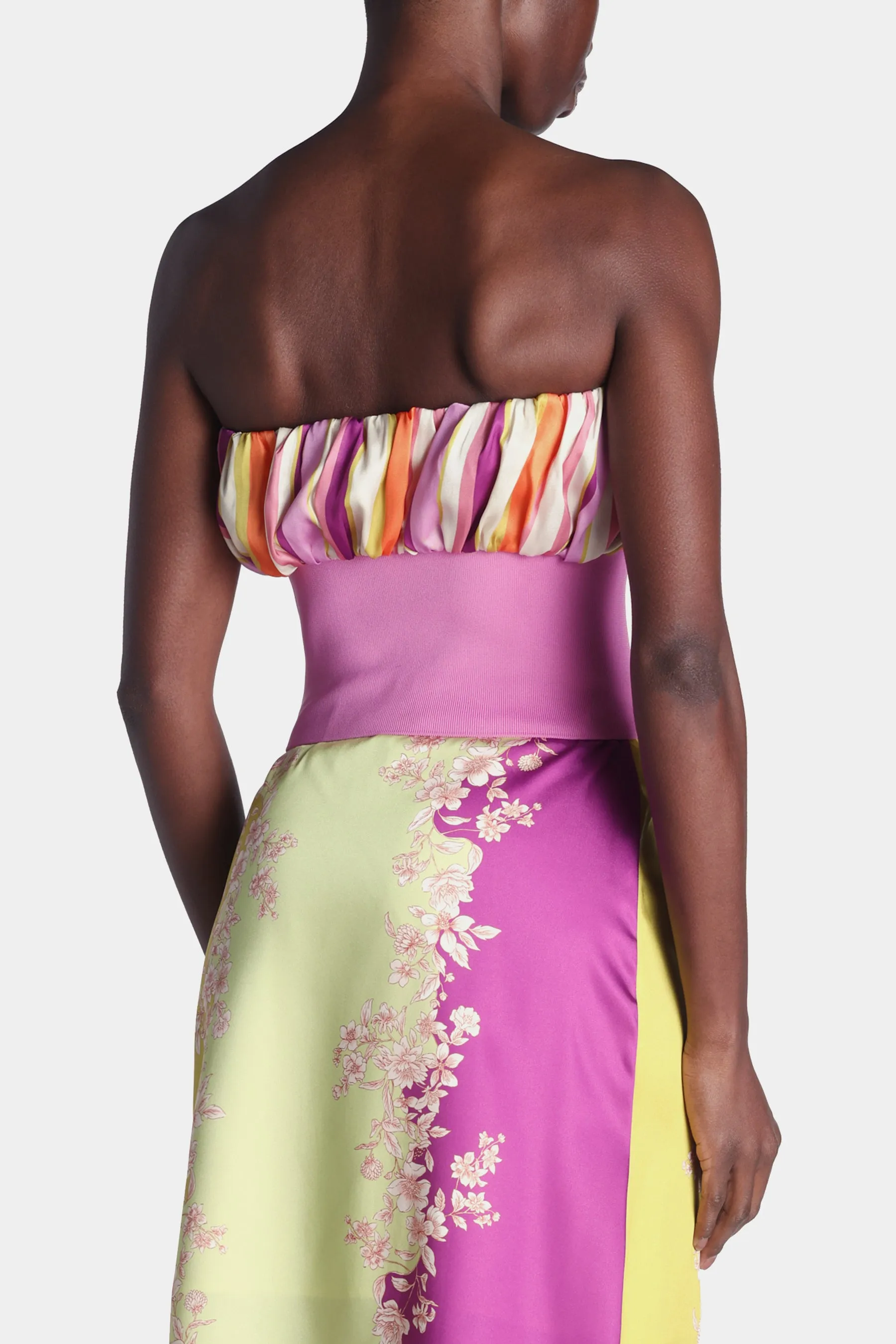 Elastic Waistband Rouched Strapless Top sold by Lord & Taylor product image thumbnail 3
