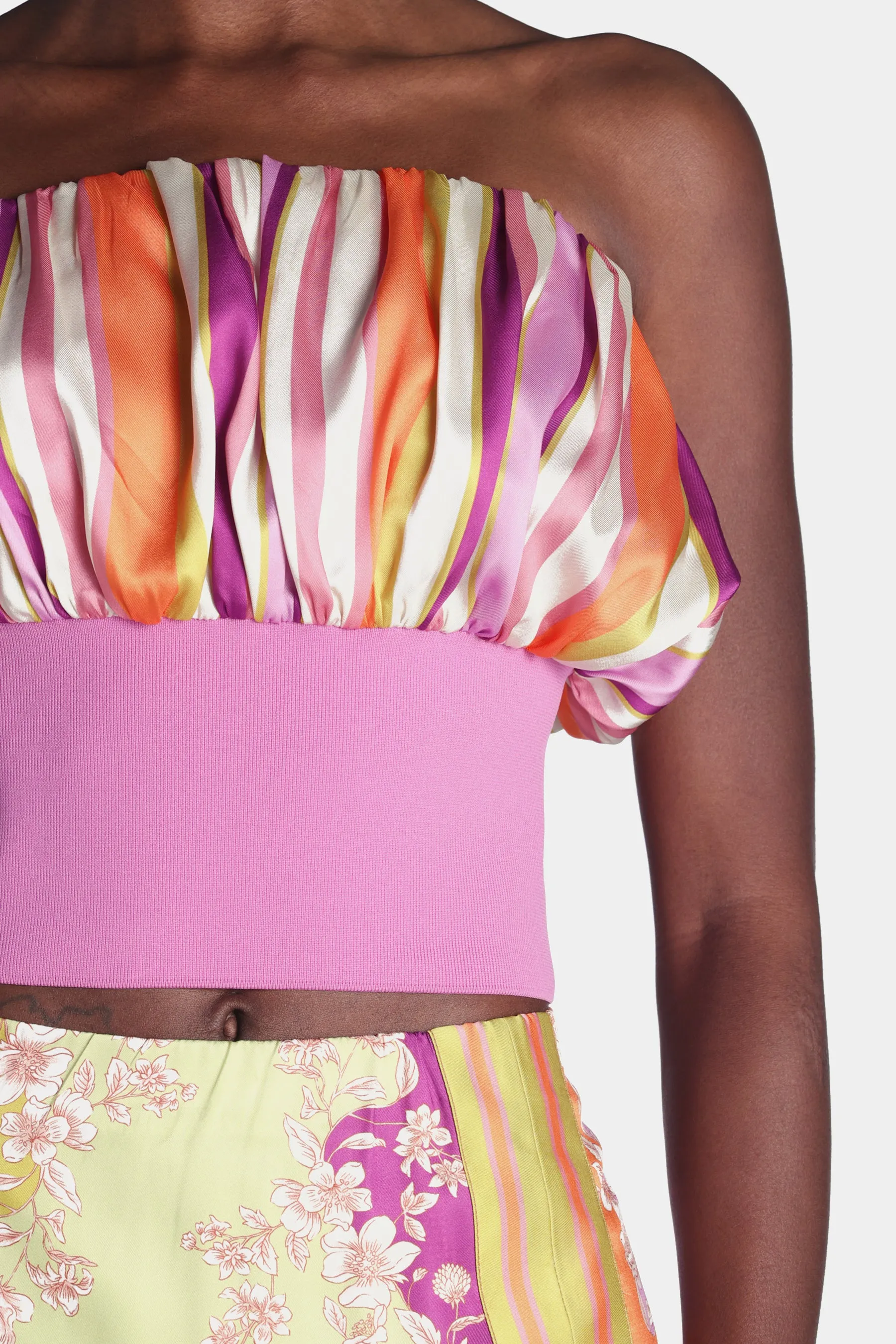 Elastic Waistband Rouched Strapless Top sold by Lord & Taylor product image thumbnail 2