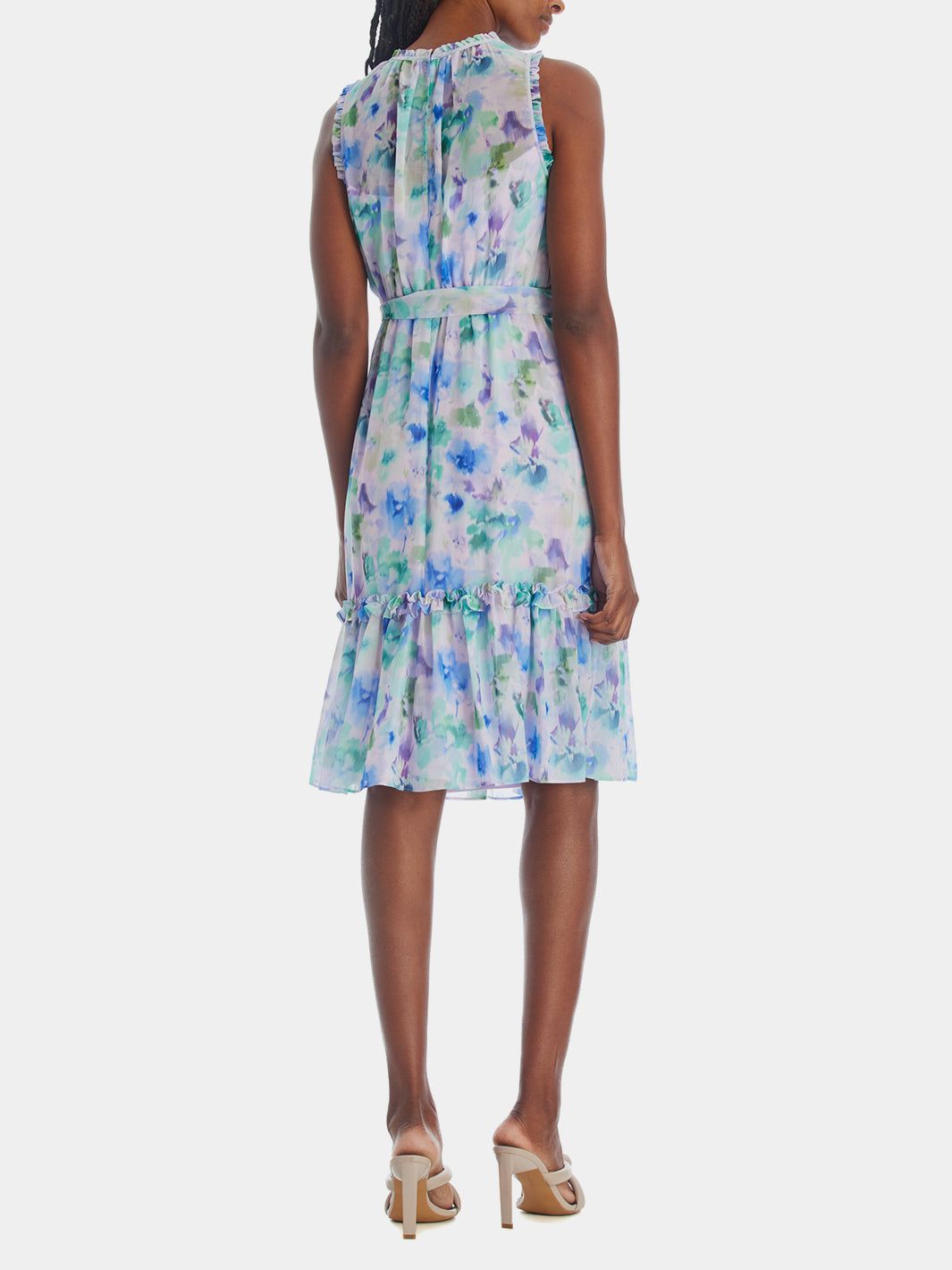 Watercolor Chiffon Print Dress sold by Lord & Taylor product image thumbnail 6