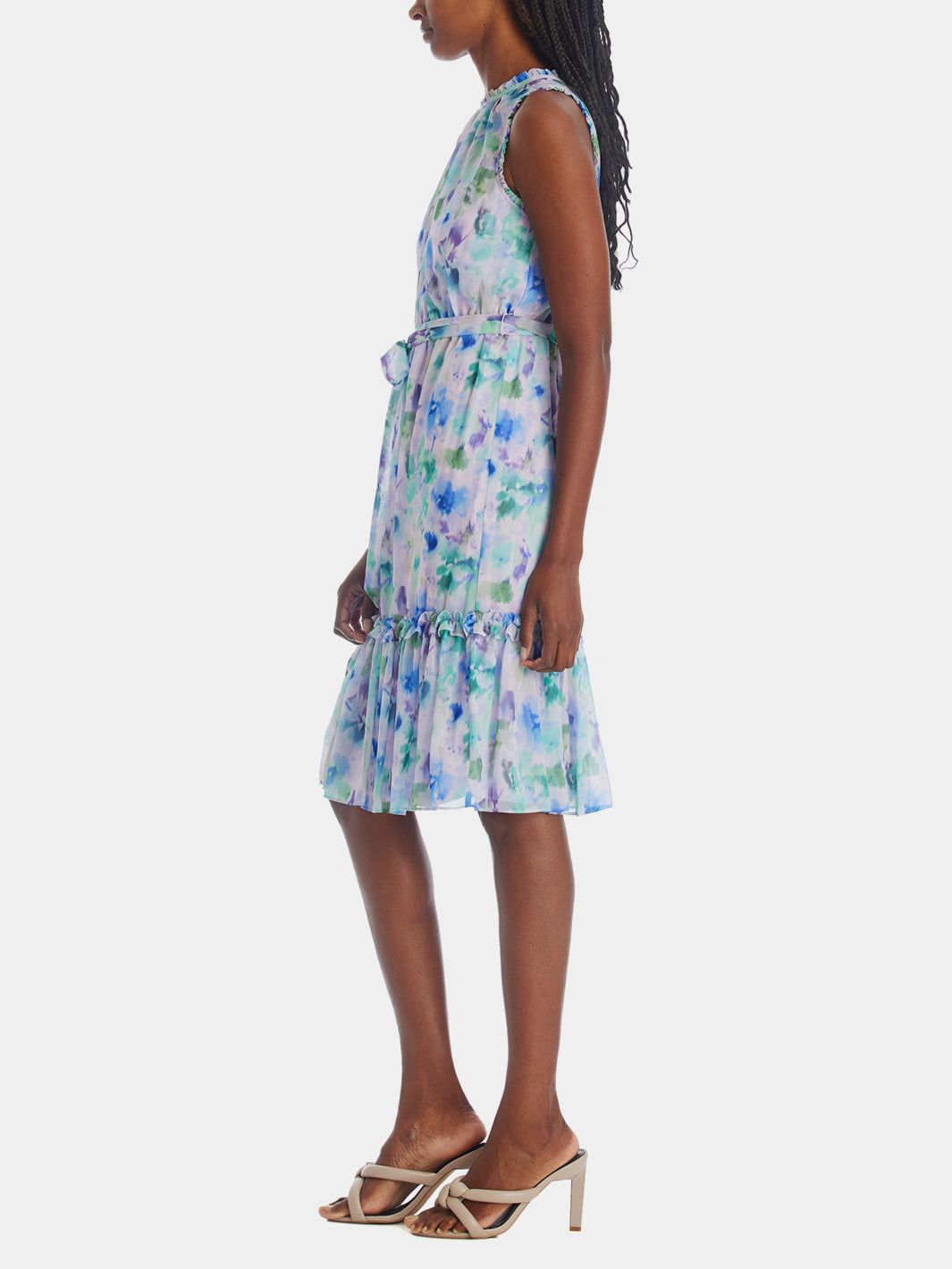 Watercolor Chiffon Print Dress sold by Lord & Taylor product image thumbnail 3