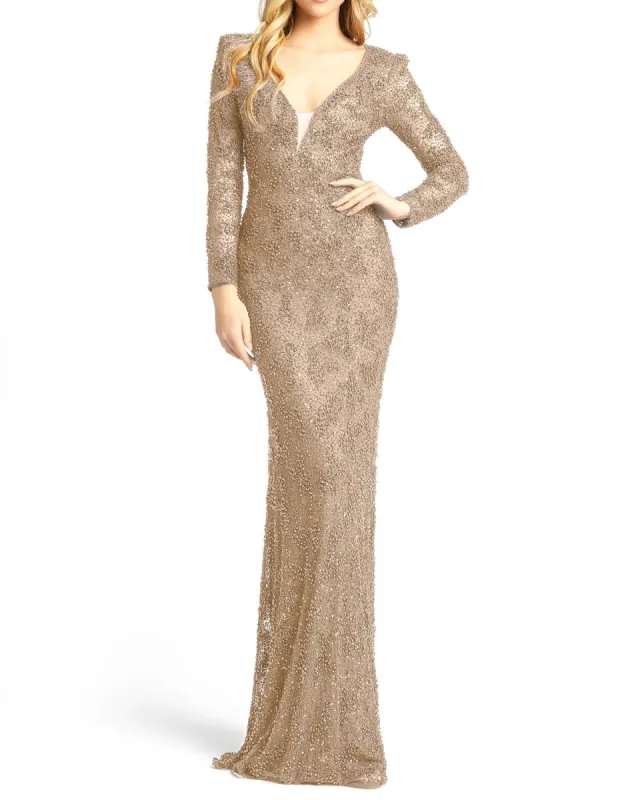 Embroidered Sheath Gown sold by Lord & Taylor