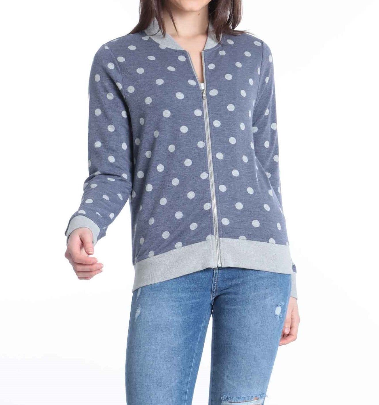 Polka Dot French Terry Sweater sold by Lord & Taylor product image thumbnail 4