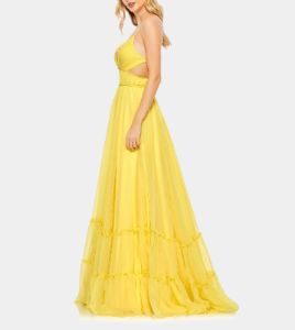 Solid Tiered Ruffle Strapless Dress sold by Lord & Taylor