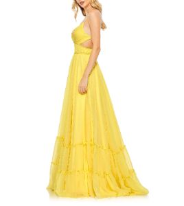 Solid Tiered Ruffle Strapless Dress sold by Lord & Taylor
