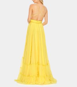 Solid Tiered Ruffle Strapless Dress sold by Lord & Taylor