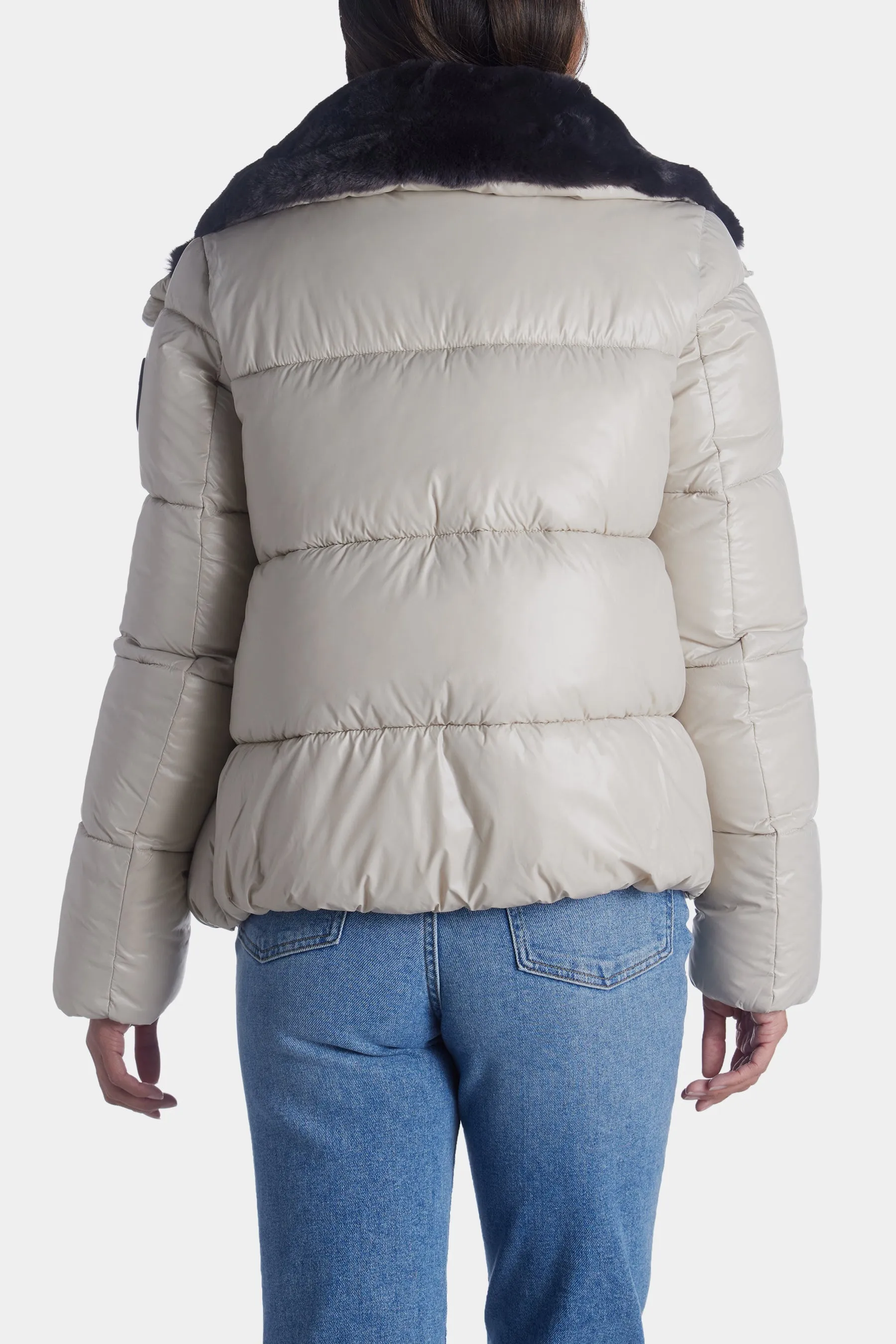 Moma Funnel Neck Puffer With Faux Fur sold by Lord & Taylor product image thumbnail 4