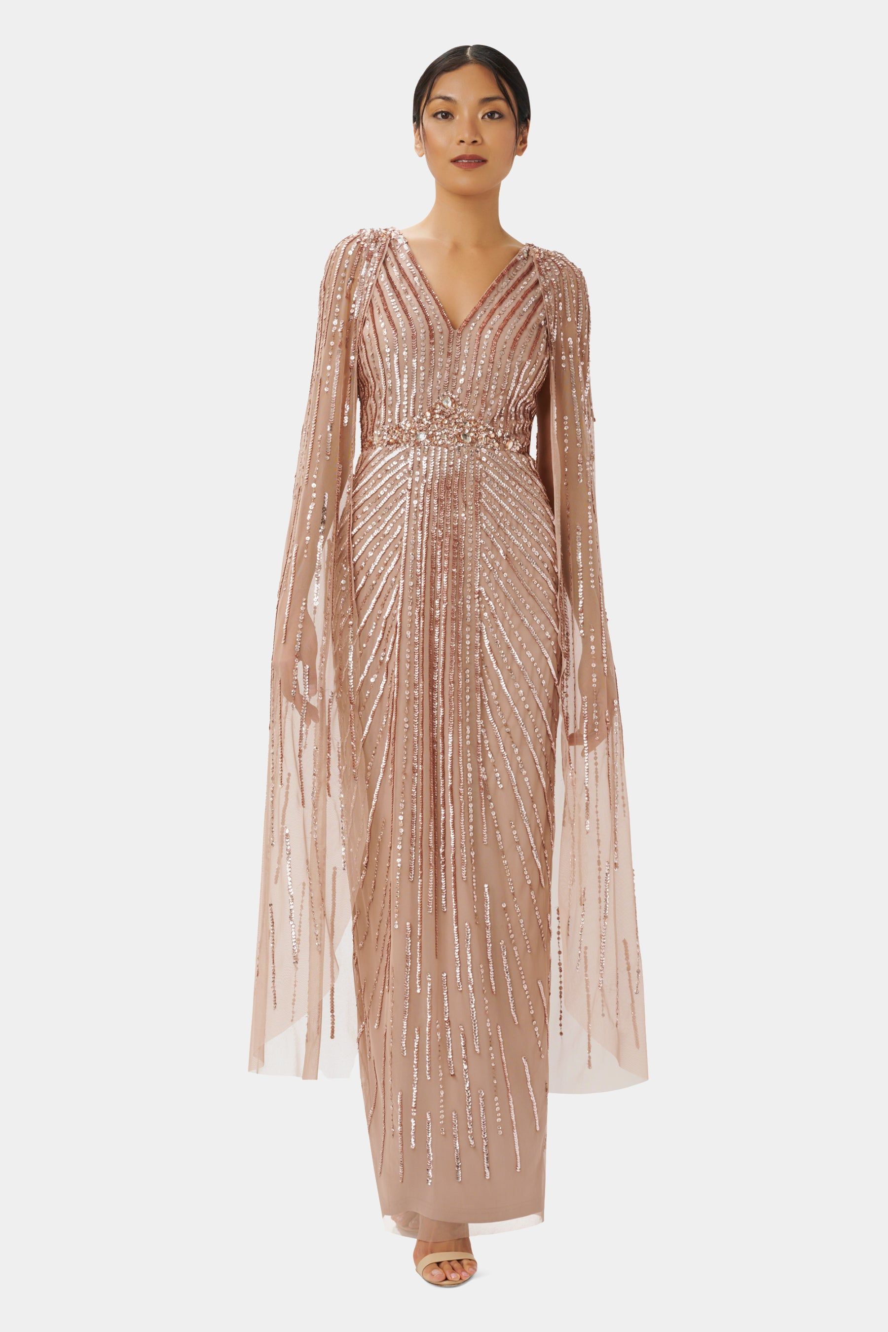 Beaded Cape Gown sold by Lord & Taylor