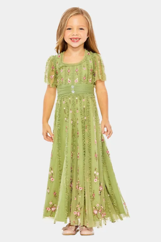 Ruffle Flutter Sleeve Floral Dress sold by Lord & Taylor