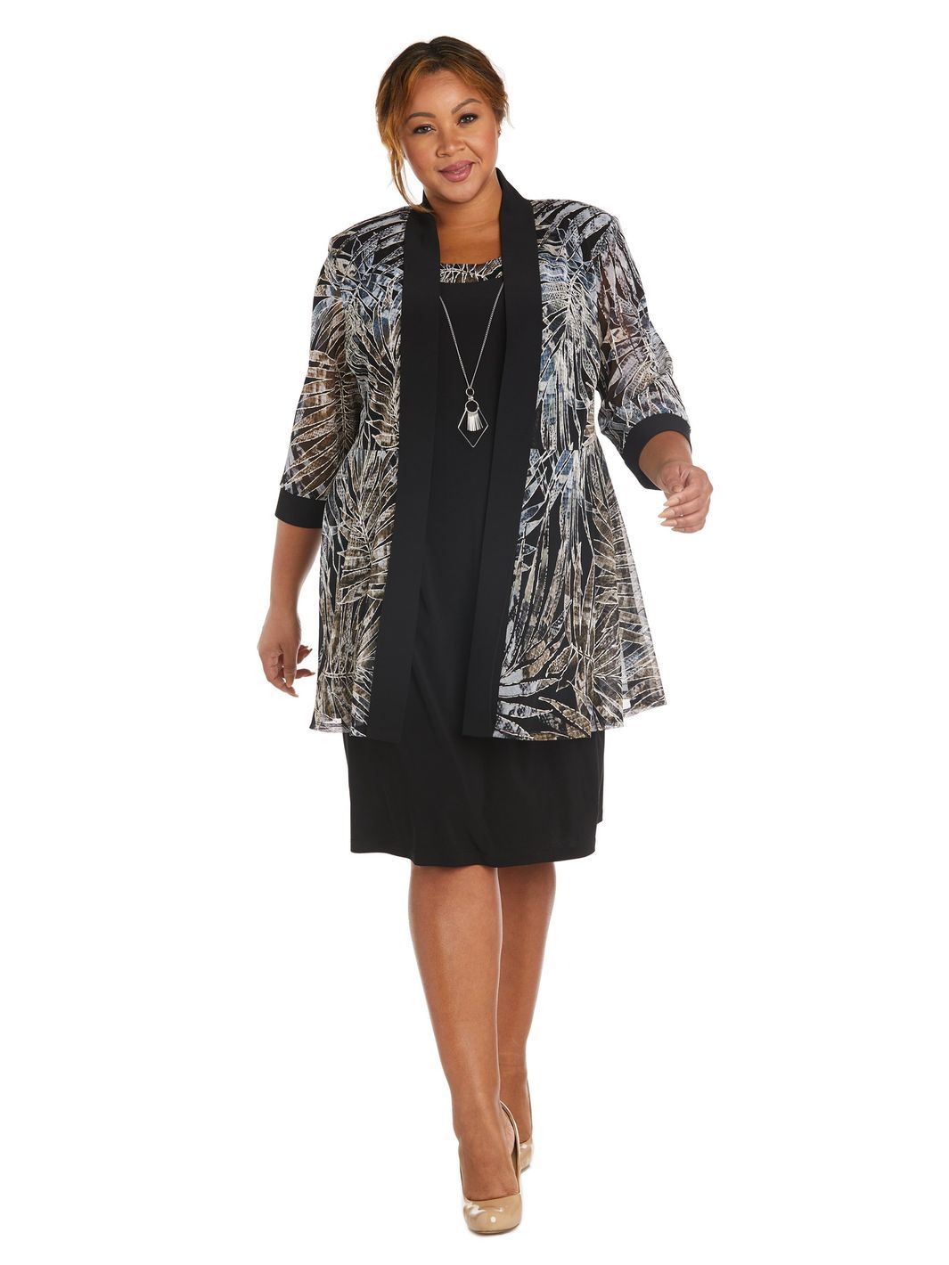 Two-Piece Printed Jacket and Dress Set sold by Lord & Taylor product image thumbnail 7
