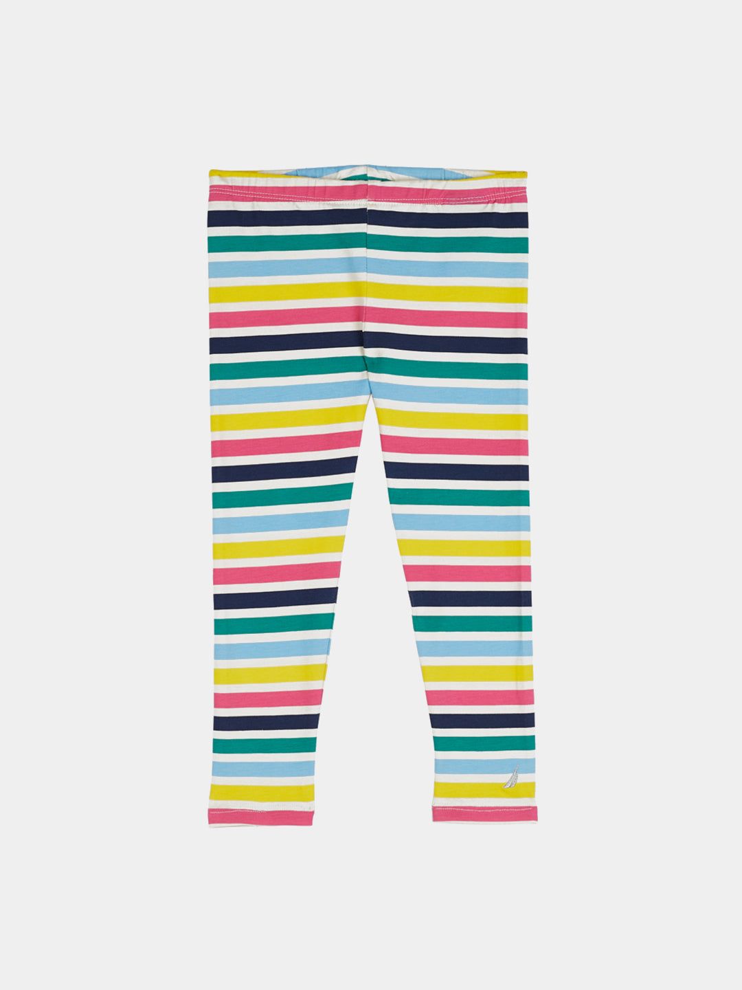 Girls Rainbow Stripe Jersey Logo Leggings sold by Lord & Taylor