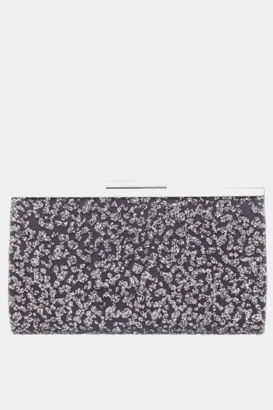 Glitter Lace Mesh Frame Clutch sold by Lord & Taylor