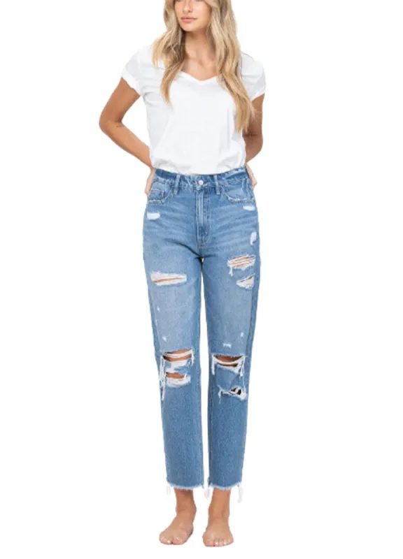 Distressed Raw Hem Mom Jean sold by Lord & Taylor