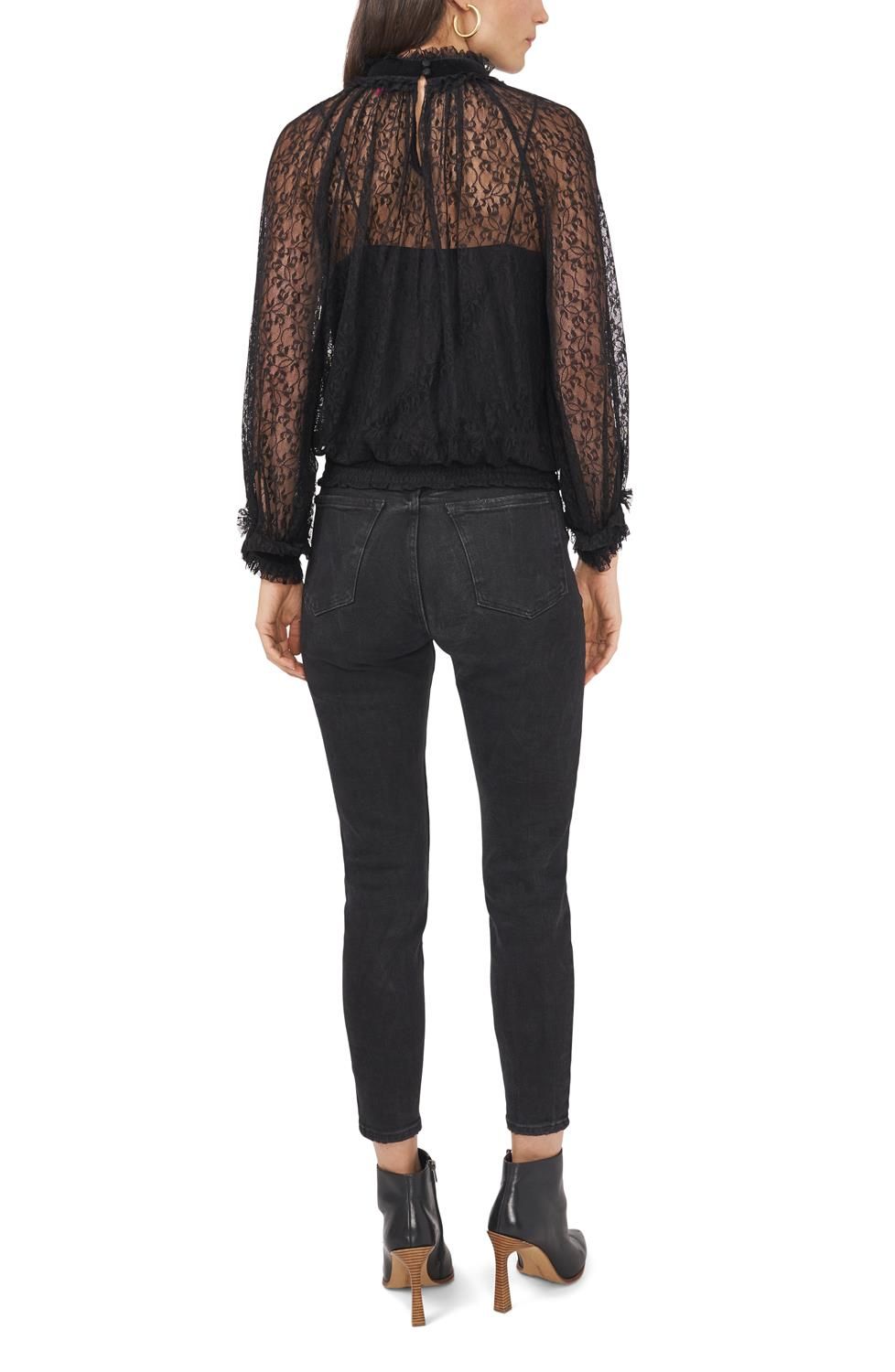 Velvet Balloon Sleeve Lace Blouse sold by Lord & Taylor product image thumbnail 2