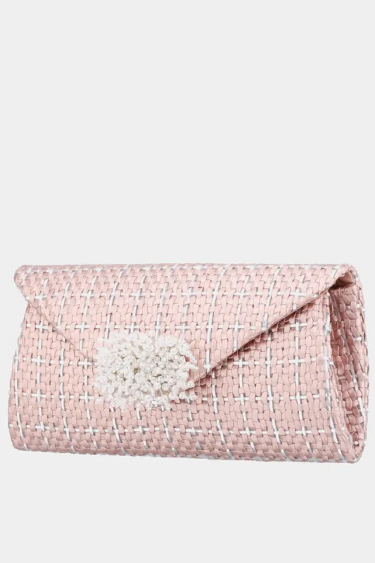 Woven Envelope Ornament Clutch sold by Lord & Taylor