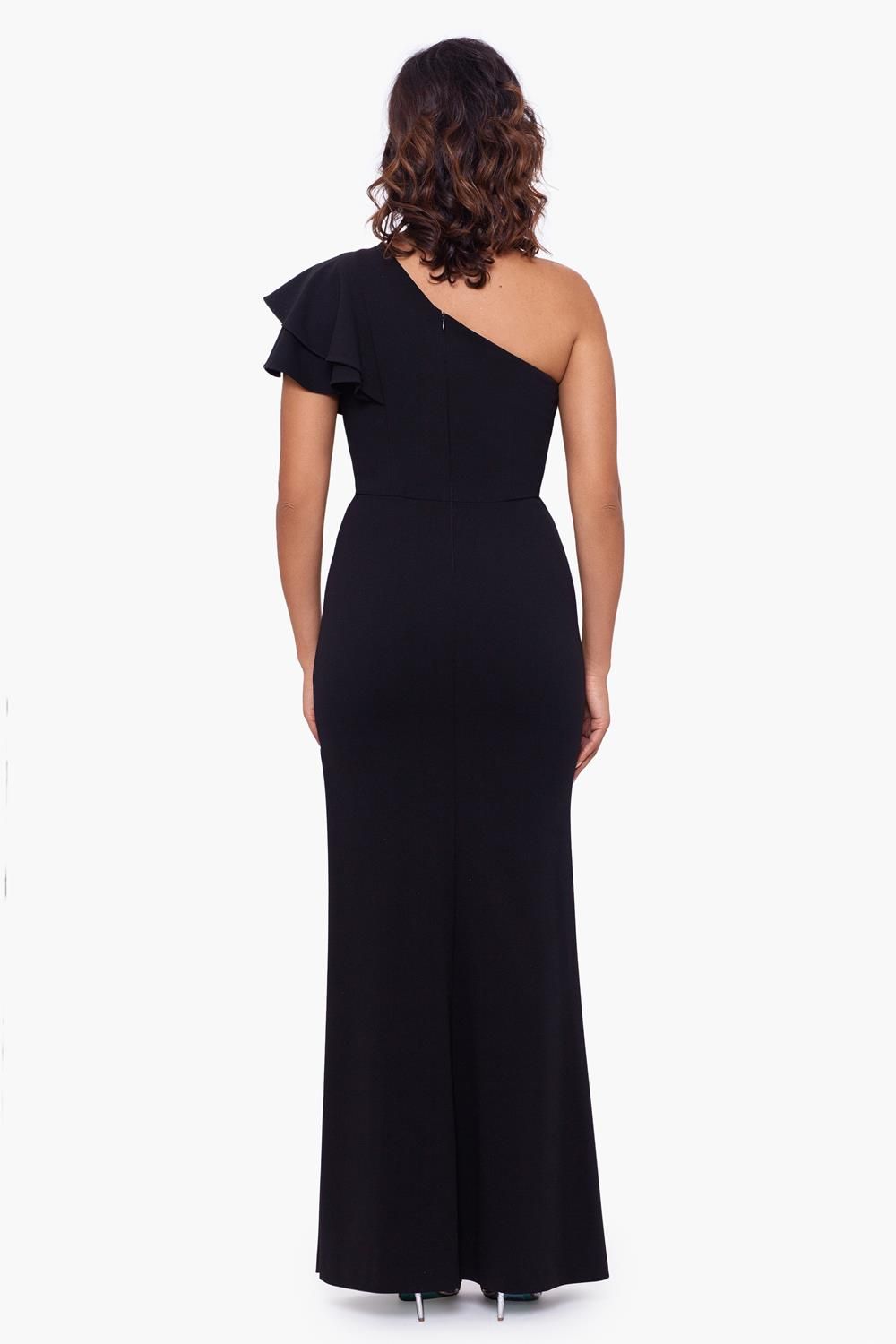 Scuba Crepe One Shoulder Ruffle Dress sold by Lord & Taylor product image thumbnail 2