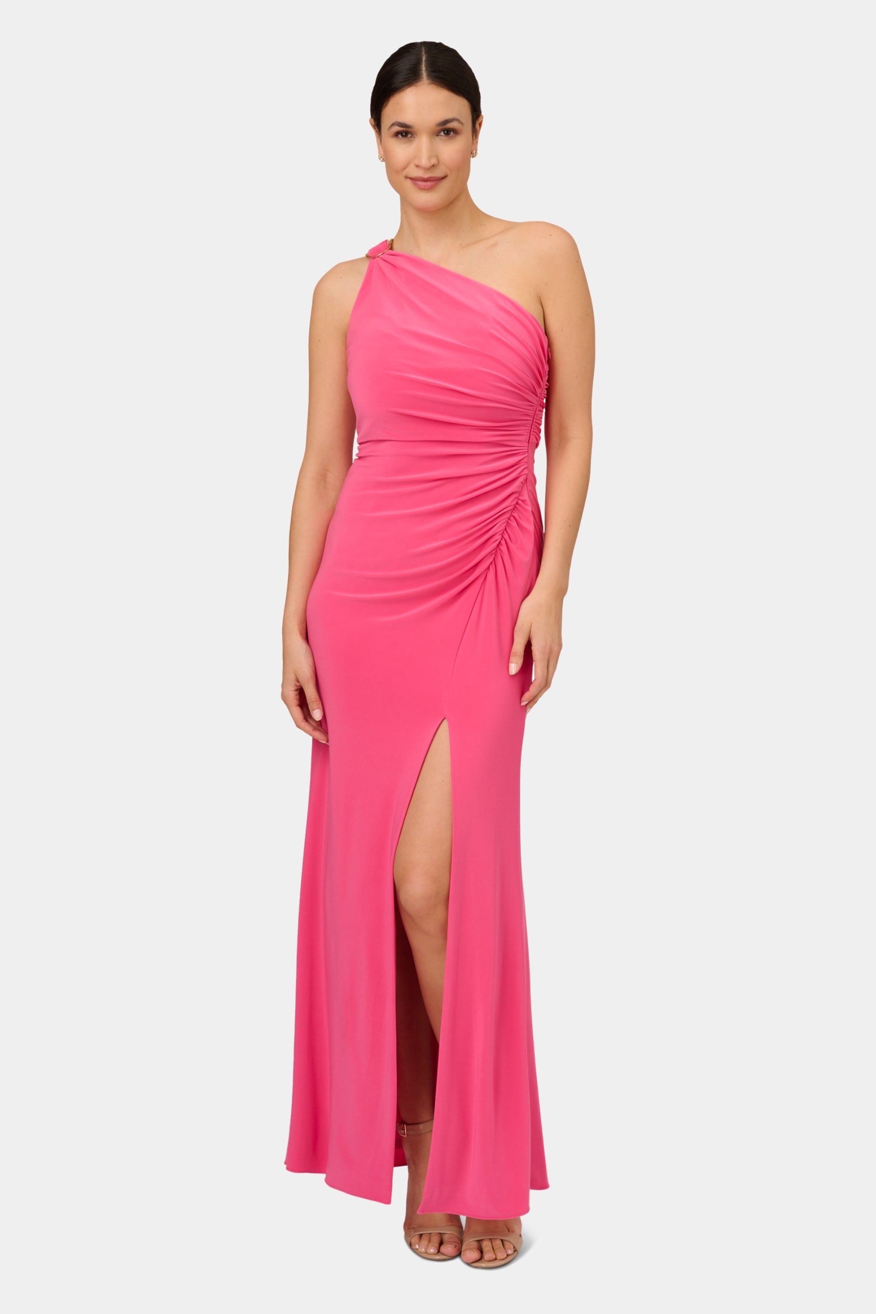 One Shoulder Jersey Gown sold by Lord & Taylor