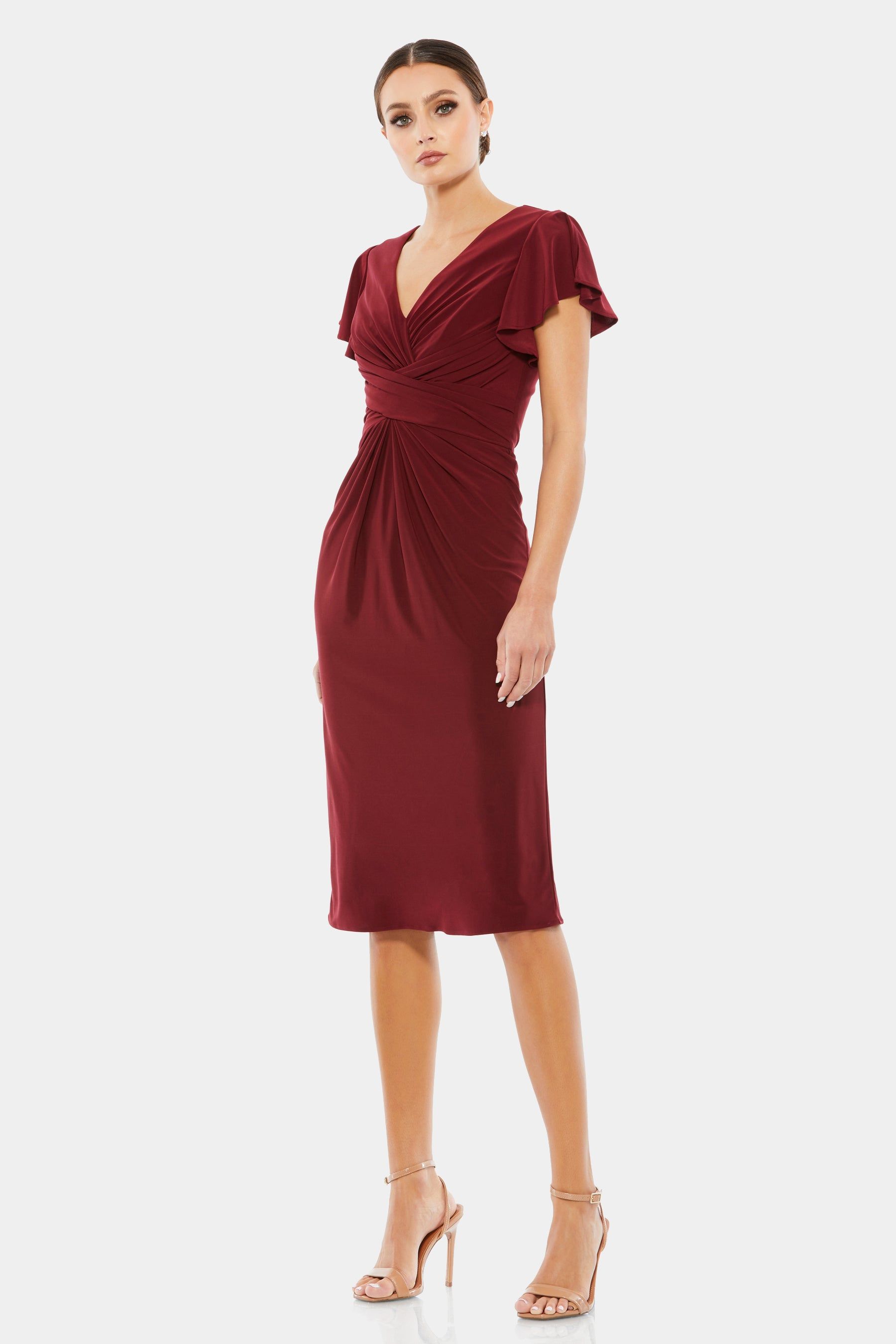 Flounce Sleeve Midi Dress sold by Lord & Taylor