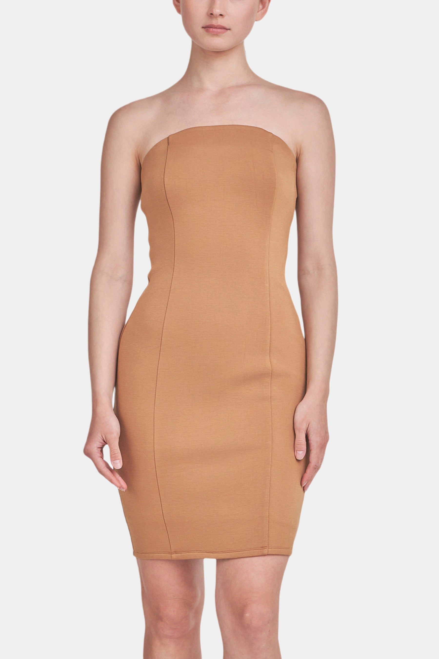 Scuba Strapless Mini Dress sold by Lord & Taylor