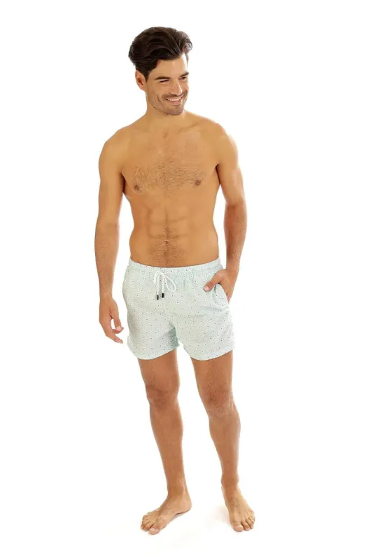 Geometric Swim Trunks sold by Lord & Taylor
