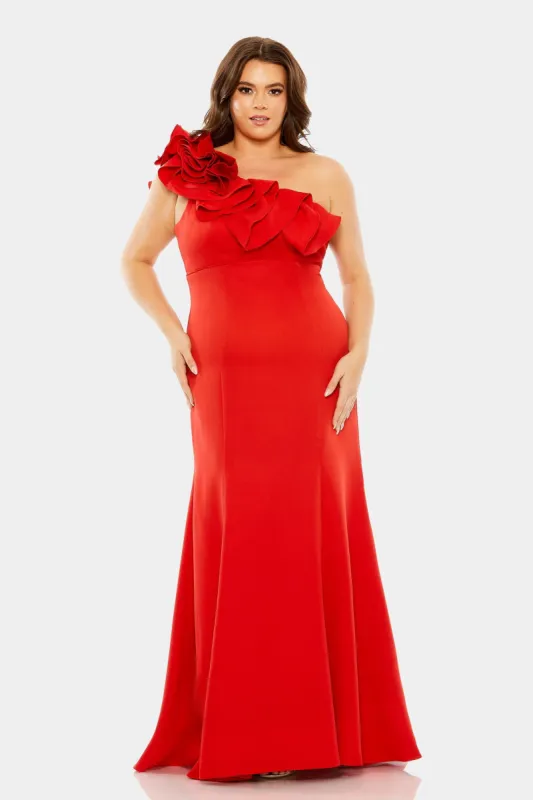 One Shoulder Ruffle Detailed Gown sold by Lord & Taylor