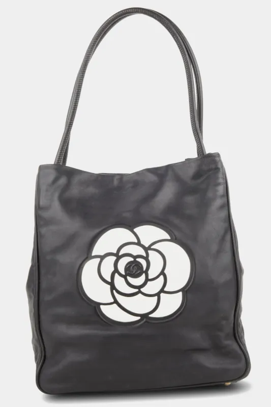 Camellia Lambskin Tote Bag sold by Lord & Taylor