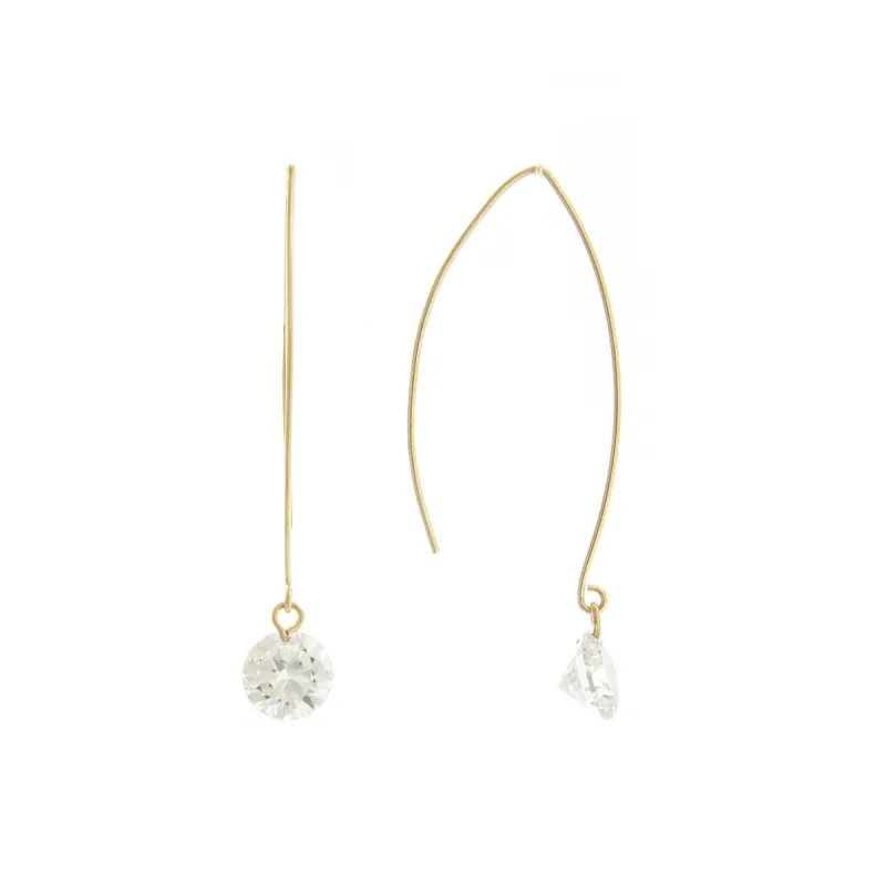 Cubic Zirconia Threader Earrings sold by Lord & Taylor