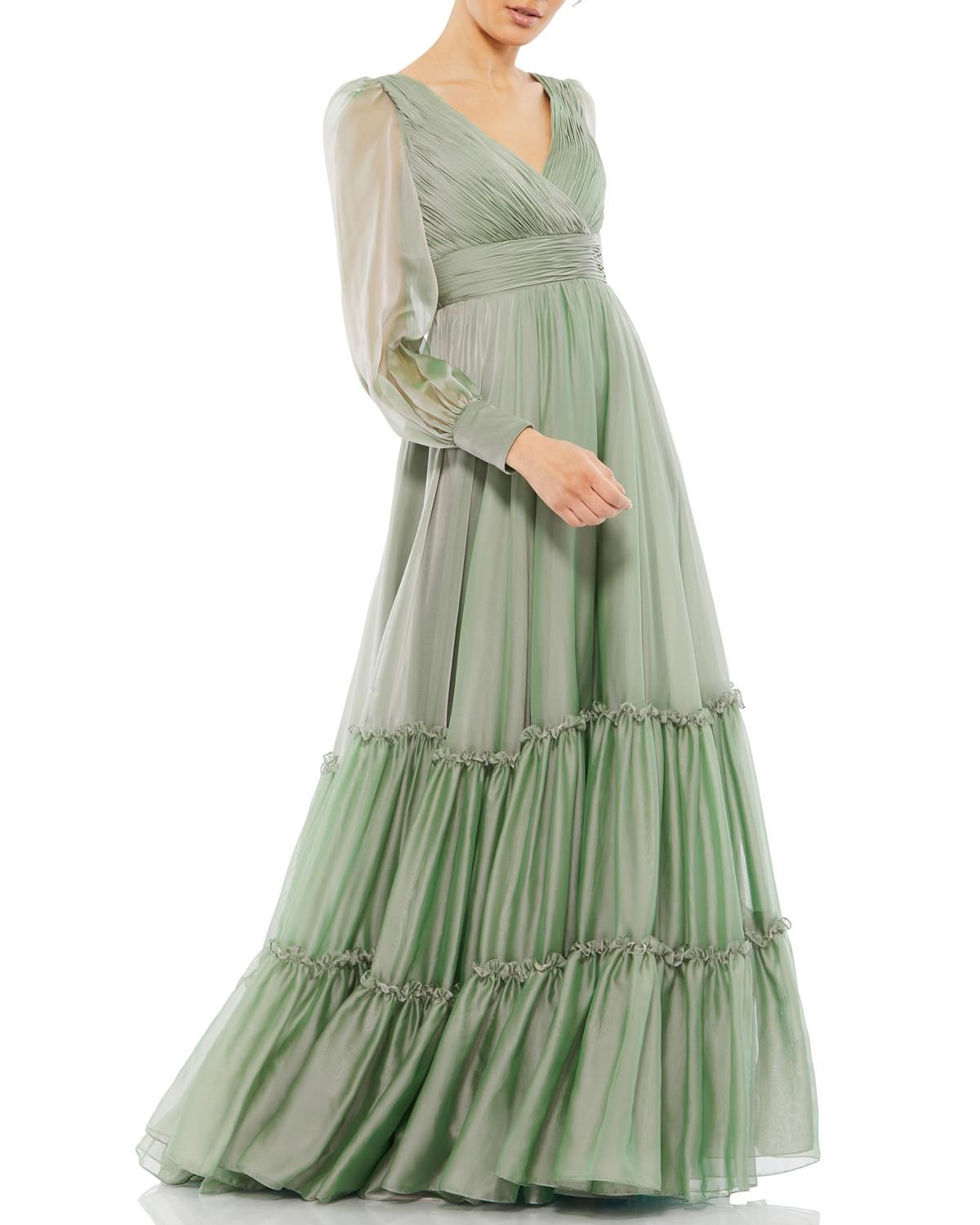 Long Sleeve A-Line Gown sold by Lord & Taylor product image thumbnail 10