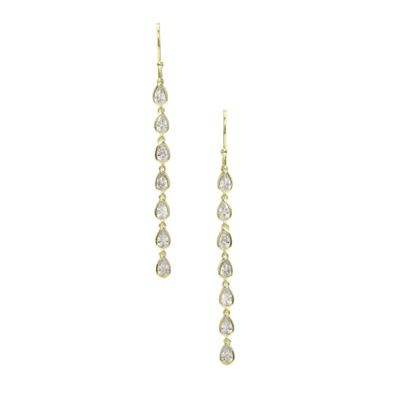 Cubic Zirconia Teardrop Hook Earrings sold by Lord & Taylor