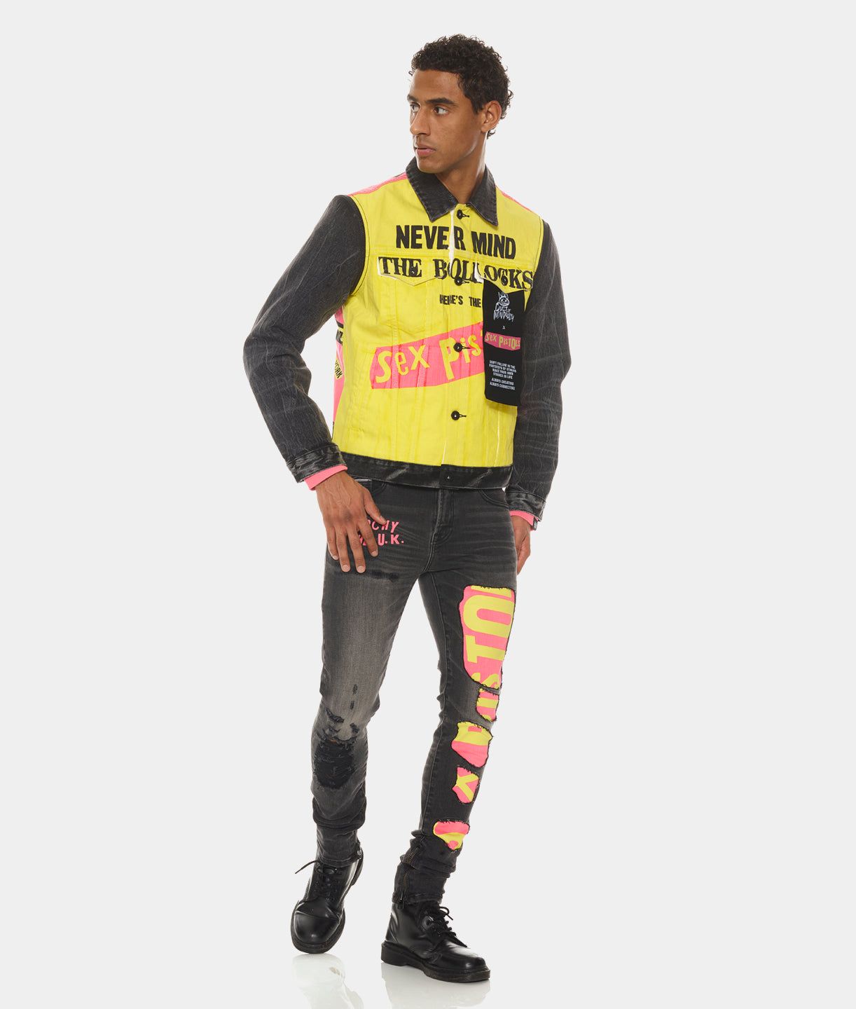 Leather Moto Studded Jacket sold by Lord & Taylor product image thumbnail 3