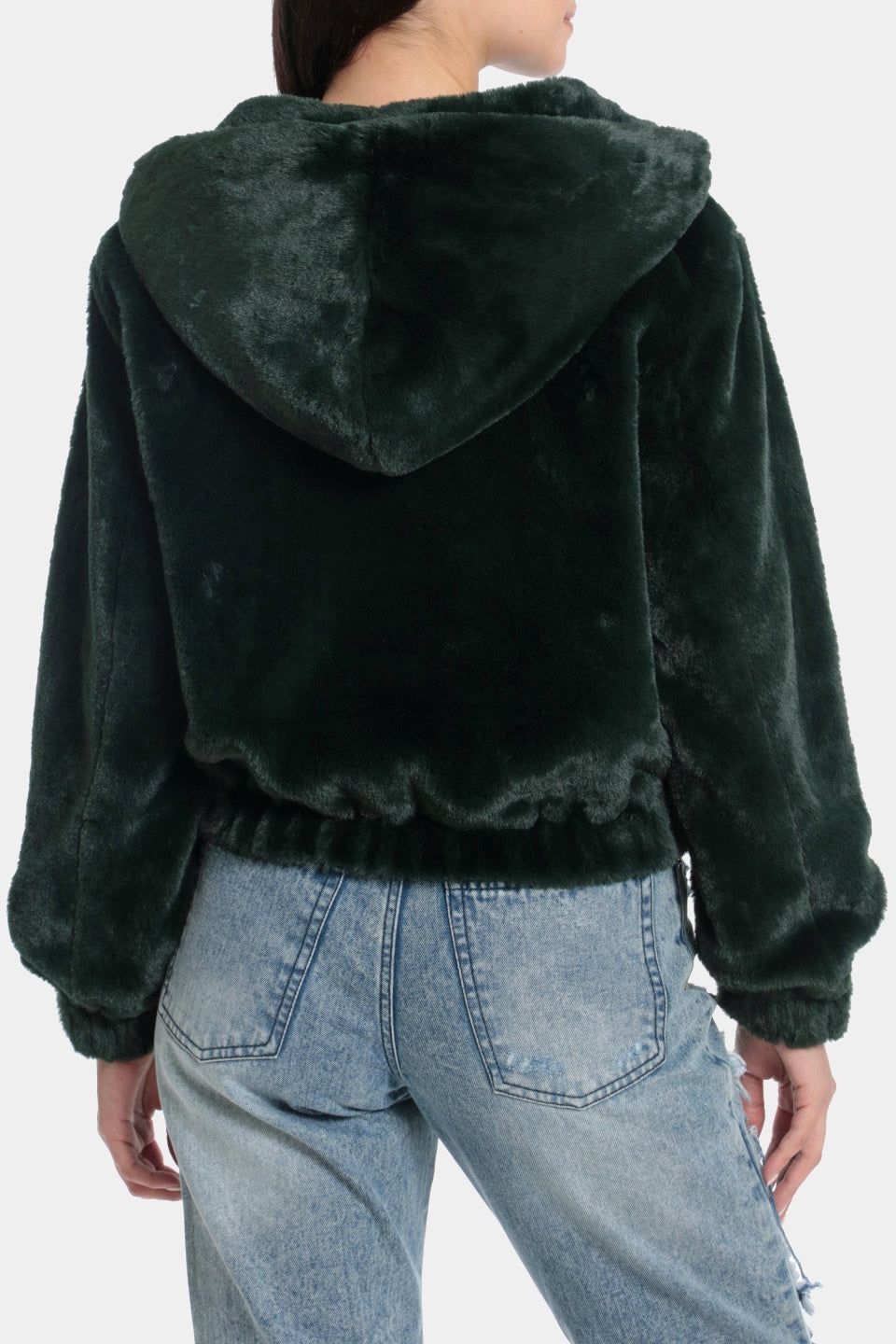 Faux Fur Zip Front Hoodie sold by Lord & Taylor product image thumbnail 5