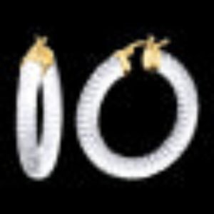 Cable Lucite Hoop Earrings sold by Lord & Taylor