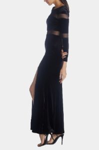 Long Sleeve Velvet Illusion Cutout sold by Lord & Taylor