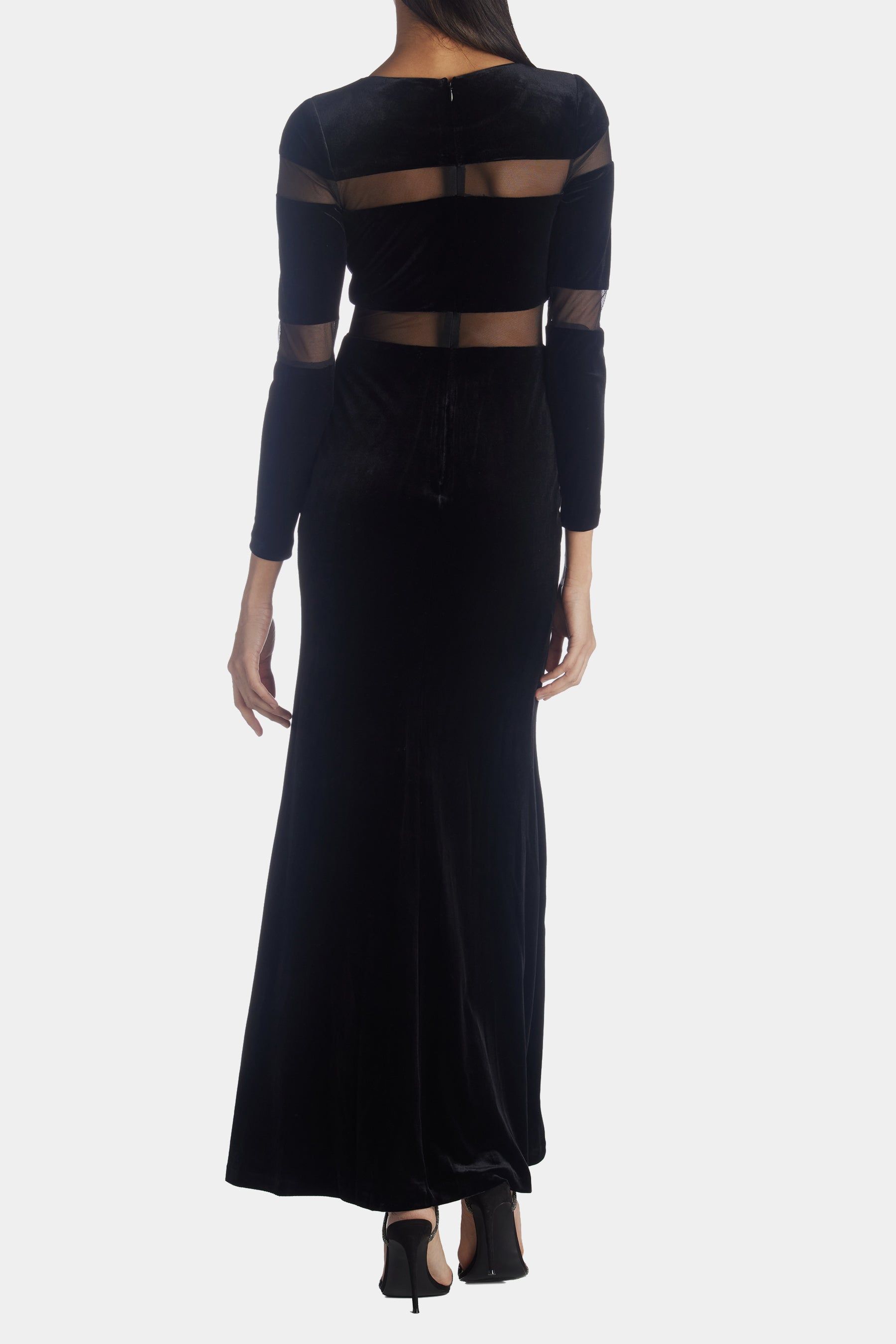 Long Sleeve Velvet Illusion Cutout sold by Lord & Taylor product image thumbnail 5