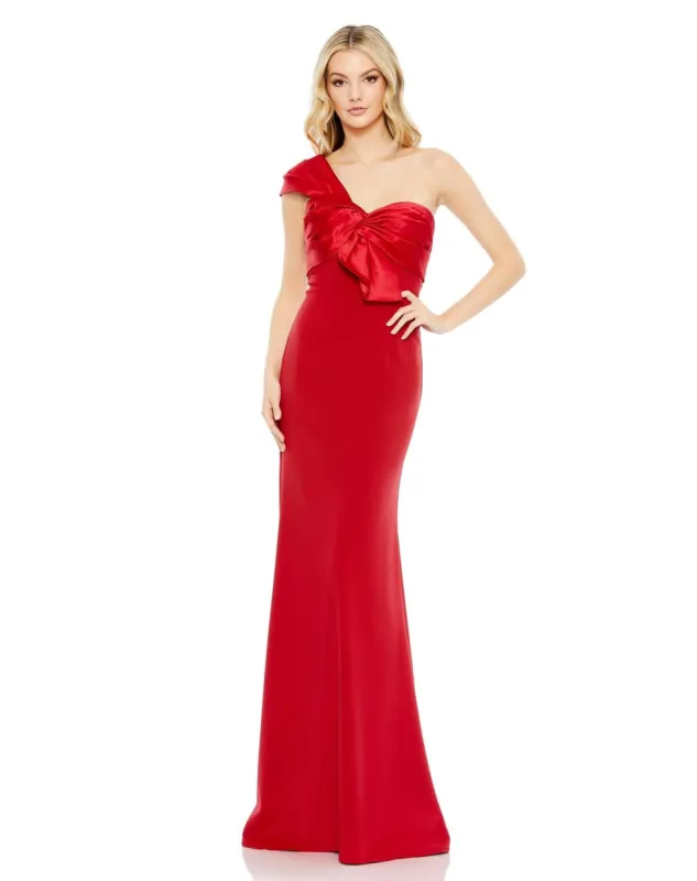 One Shoulder Draped Trumpet Gown sold by Lord & Taylor