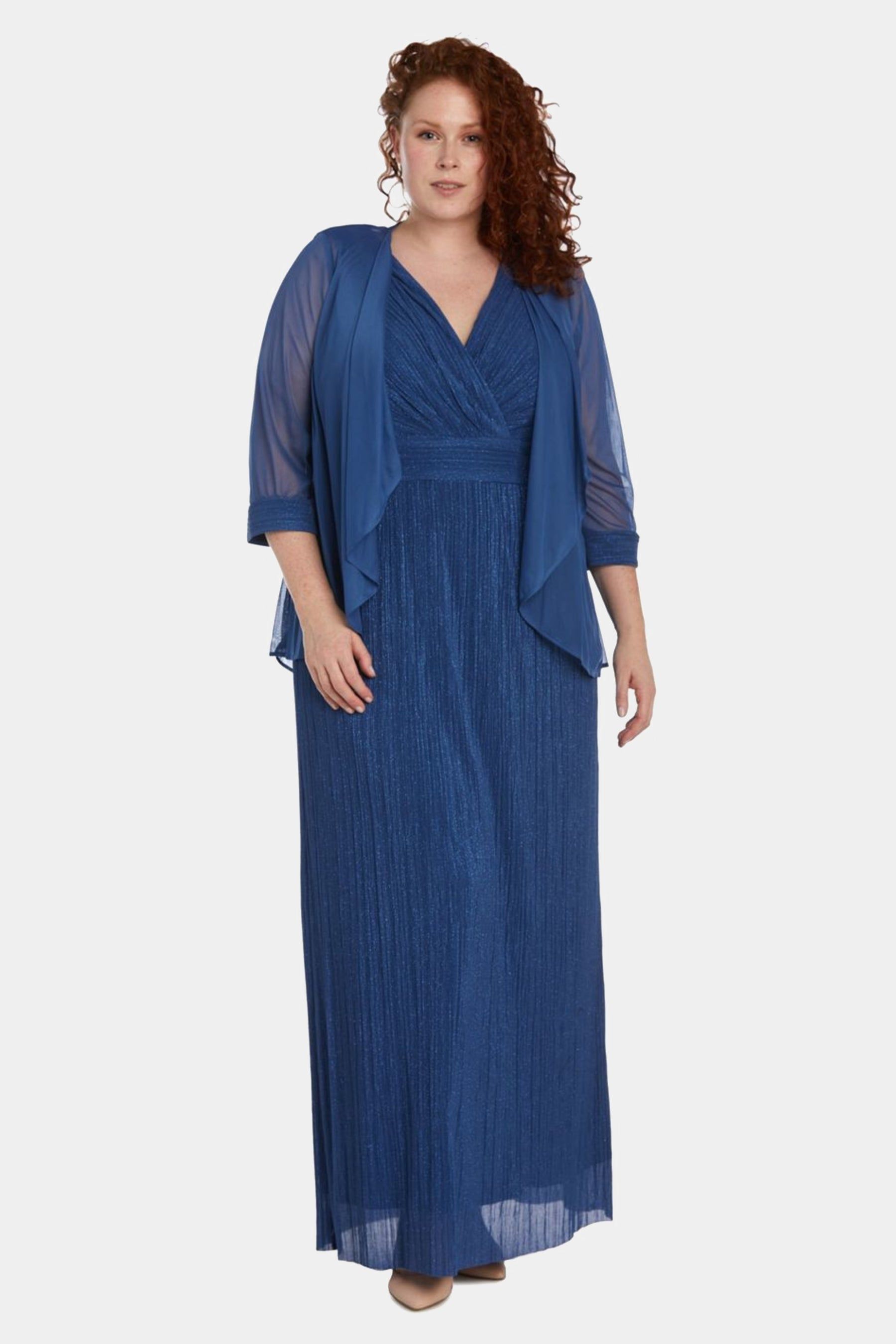 Flyaway 3/4 Sleeve Jacket Over Long Dress sold by Lord & Taylor