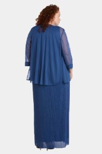 Flyaway 3/4 Sleeve Jacket Over Long Dress sold by Lord & Taylor