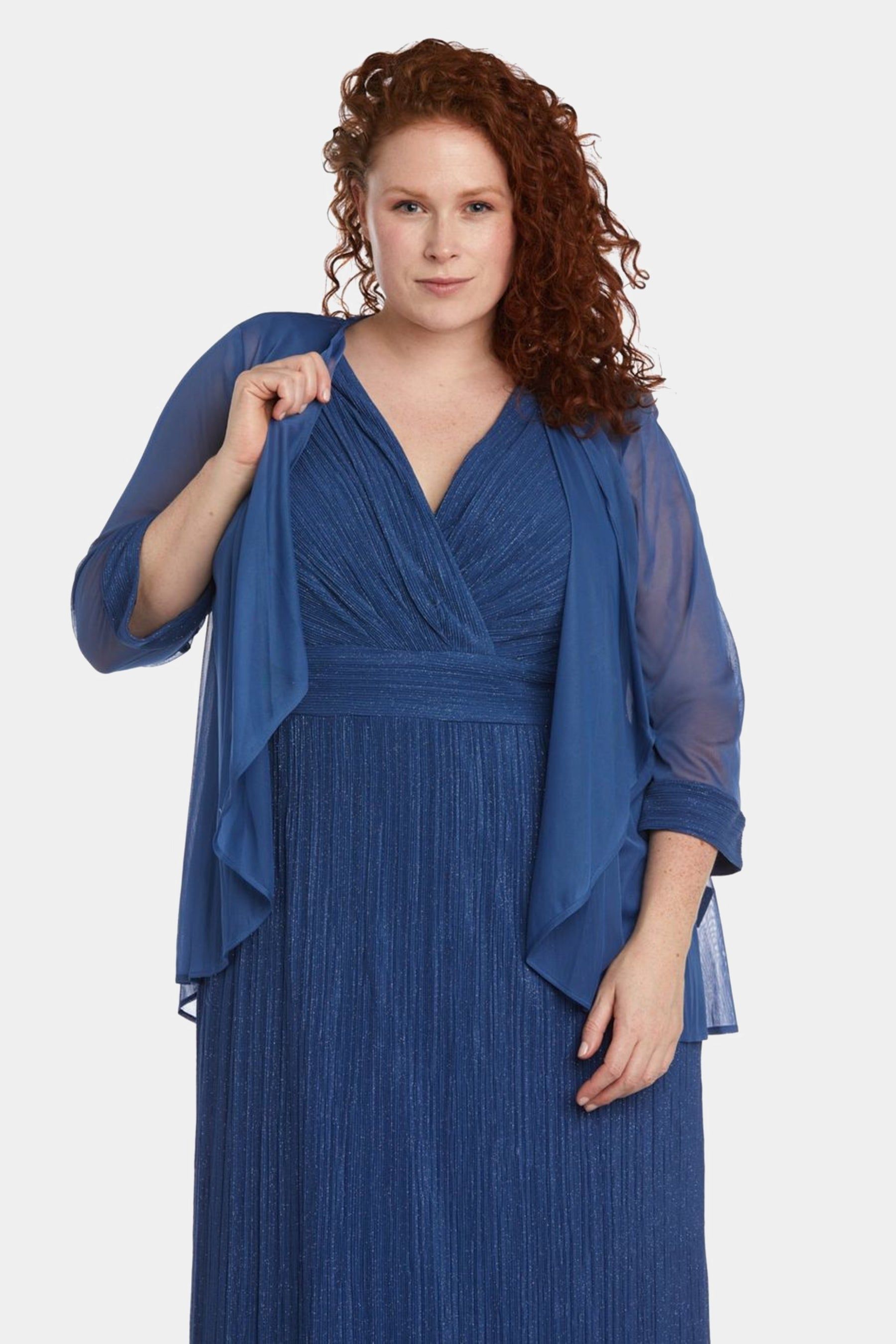 Flyaway 3/4 Sleeve Jacket Over Long Dress sold by Lord & Taylor product image thumbnail 9