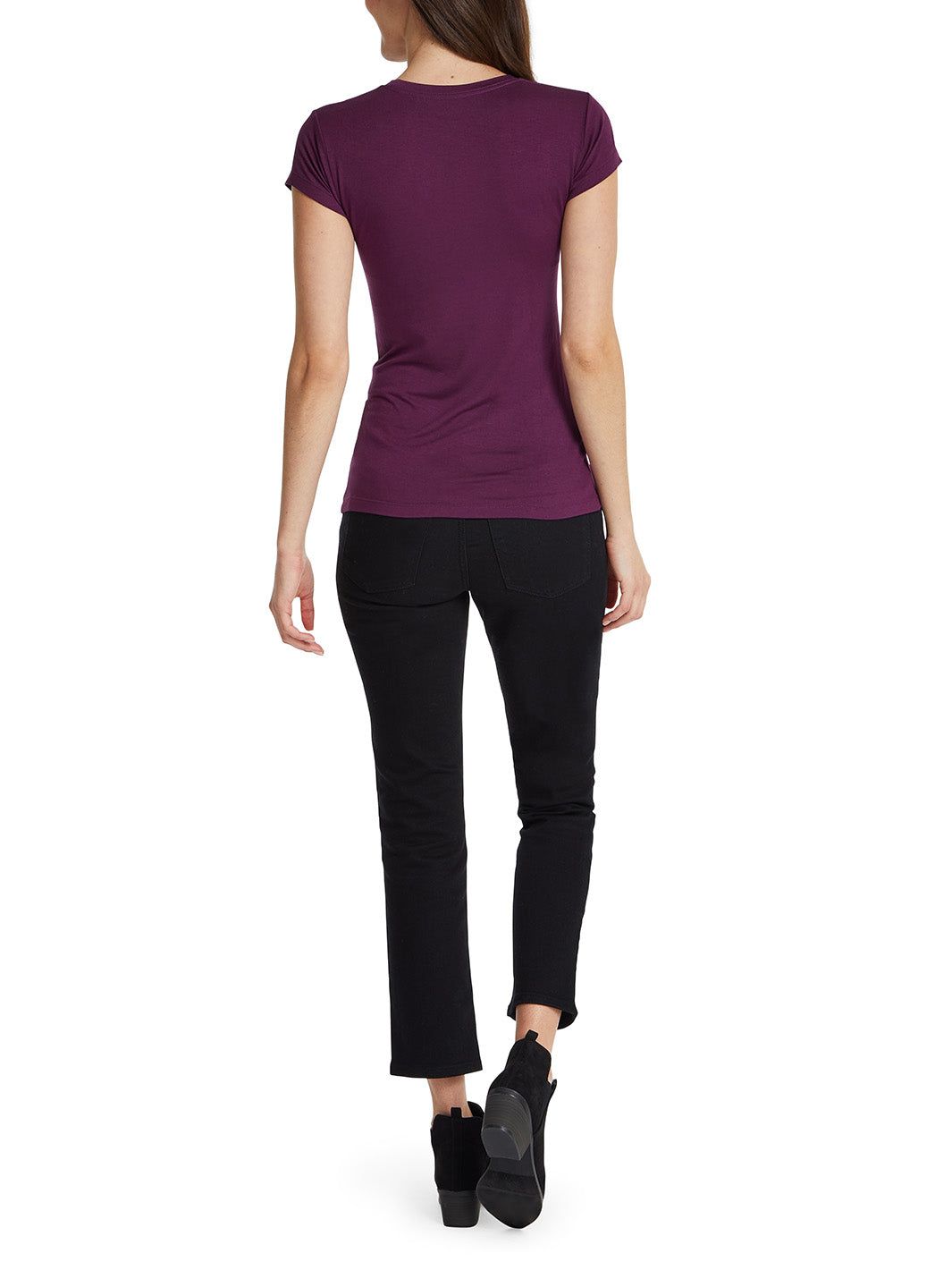 Bebe Plum Foil Logo Graphic Tee sold by Lord & Taylor product image thumbnail 2