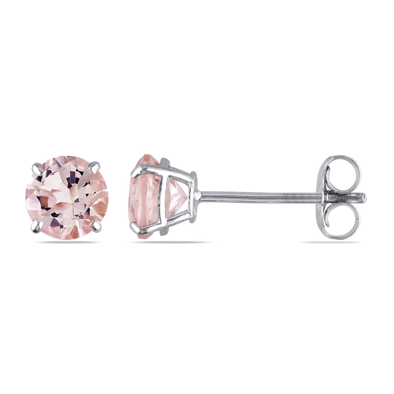 14k White Gold Morganite Earrings sold by Lord & Taylor product image thumbnail 4