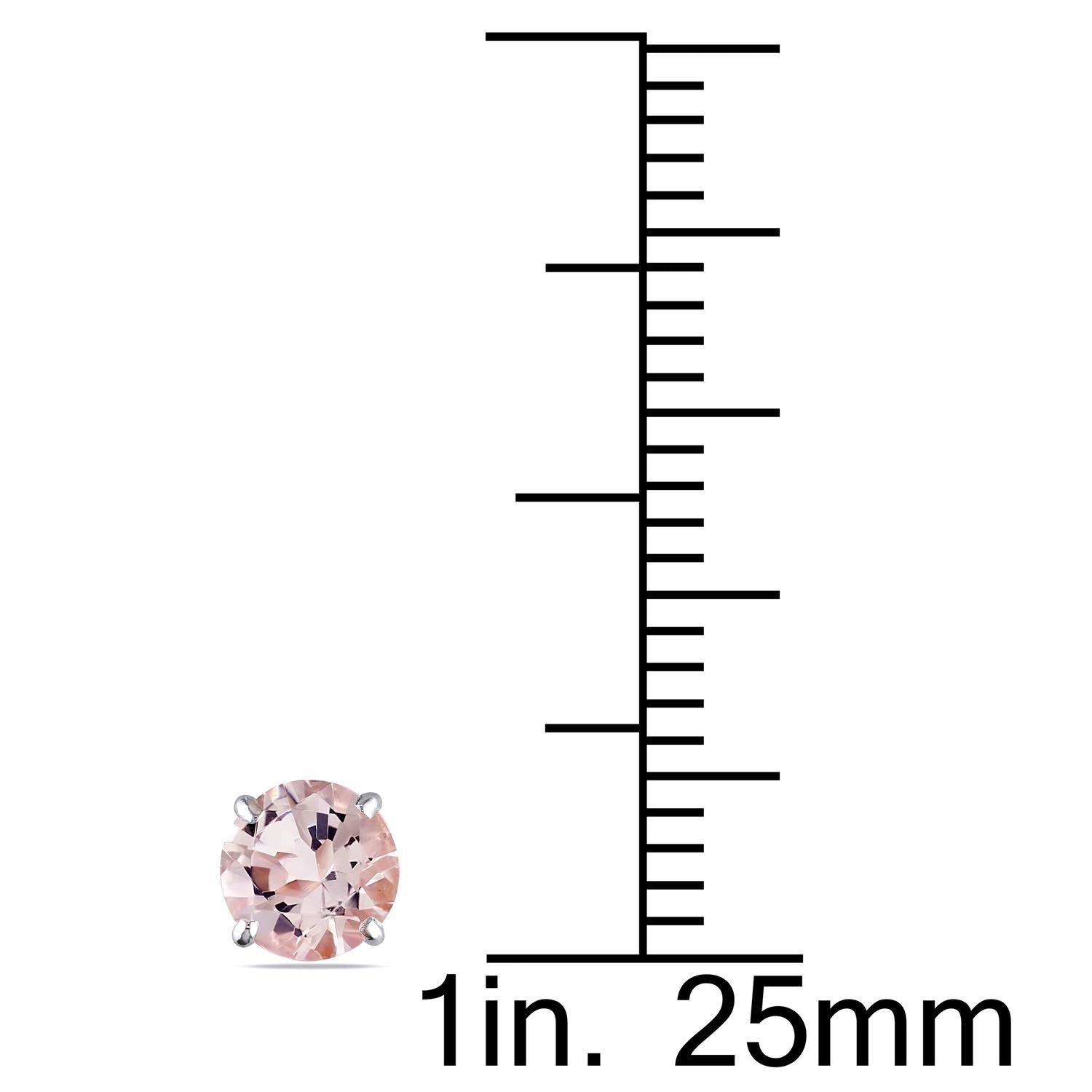 14k White Gold Morganite Earrings sold by Lord & Taylor product image thumbnail 2