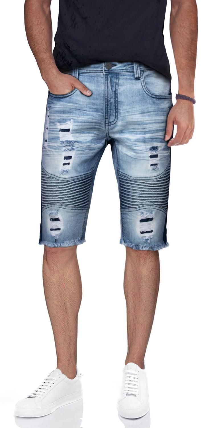 Men's Distressed Moto Denim Shorts sold by Lord & Taylor product image thumbnail 10